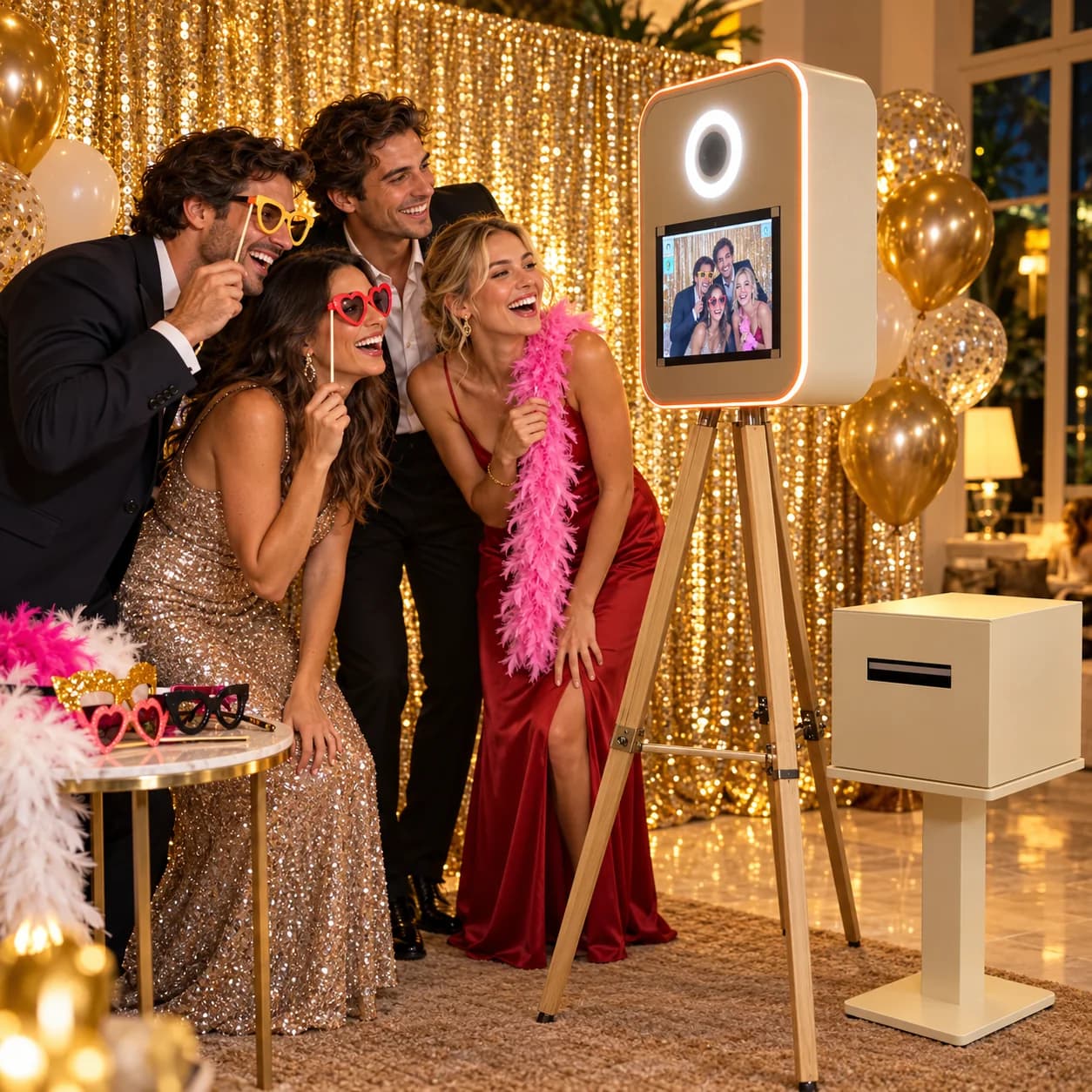 Photobooth pour un anniversaire en villa